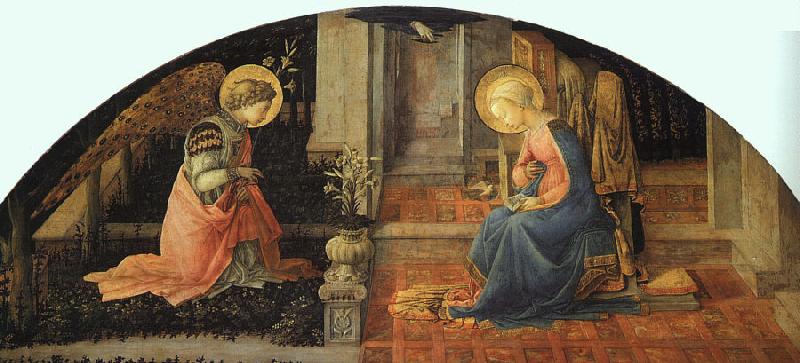 Fra Filippo Lippi Annunciation  ff France oil painting art